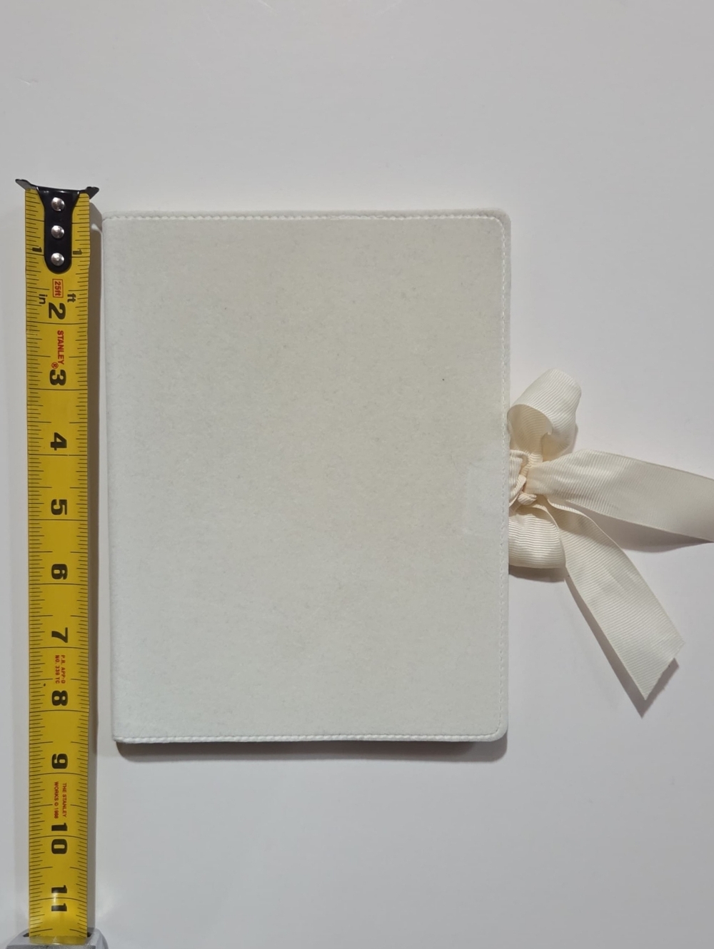 white velvety notebook - Picture 2 of 4